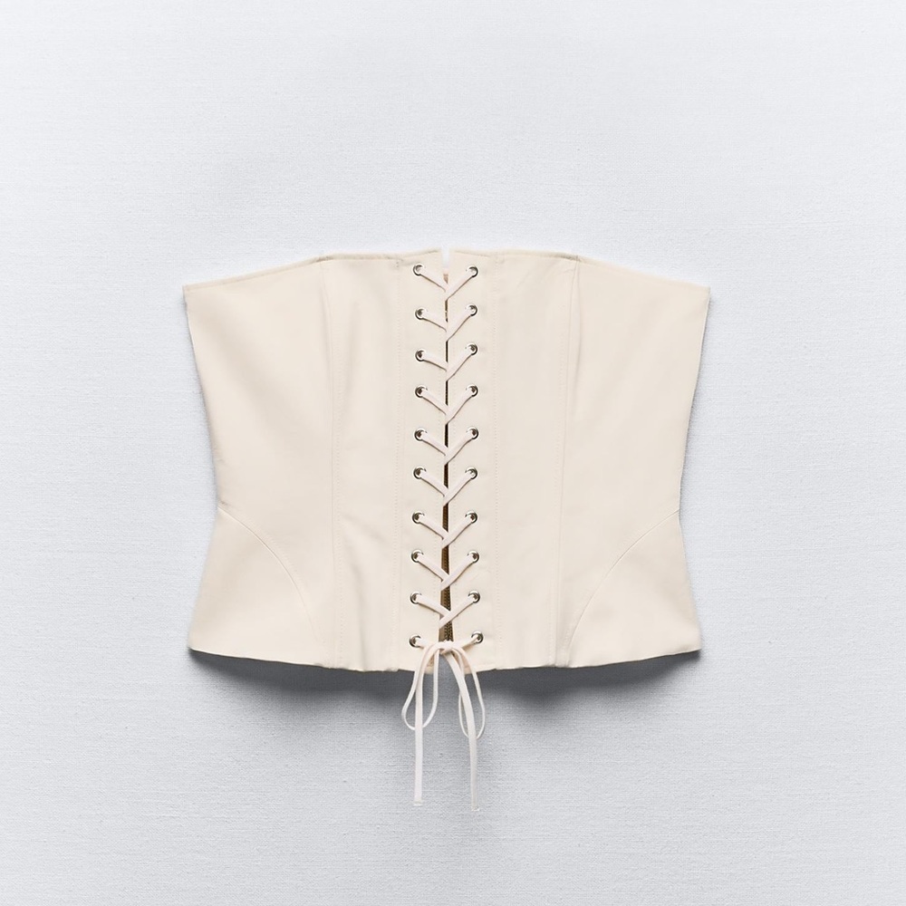 Zara trench gabardine corset top - Picture 11 of 16